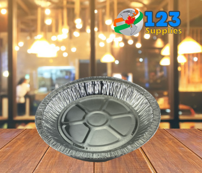 ALUMINUM CONTAINERS ROUND (lid sold separately) - 7" HEAVY - PACTIV  (250)