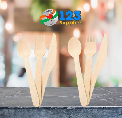 BIODEGRADABLE 6 PC WRAPPED CUTLERY KIT (500)